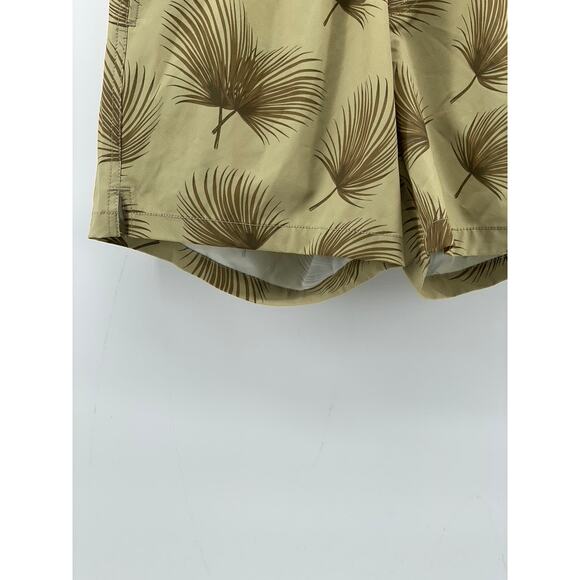 BEARBOTTOM CLOTHING Men’s Tan Coastal Shade Printed Stretch Swim Trunks SZ M - Picture 7 of 10